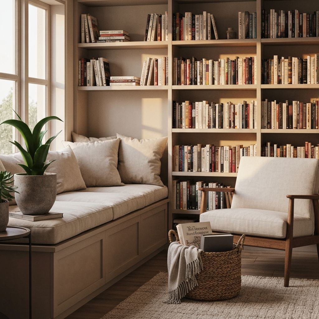 Cozy reading nook